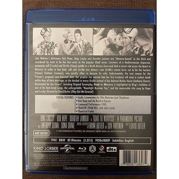 Road to Morocco (Blu-ray, 1942) Bob Hope, Bing Crosby - Kino Lorber - Picture 2 of 4
